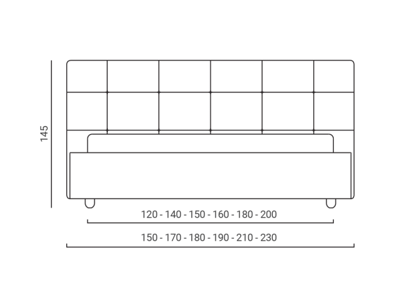 Тапицирано легло Lucca - Тапицирани спални и легла