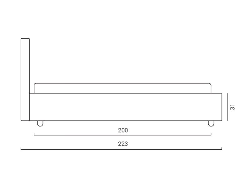 Тапицирано легло Lucca - Тапицирани спални и легла