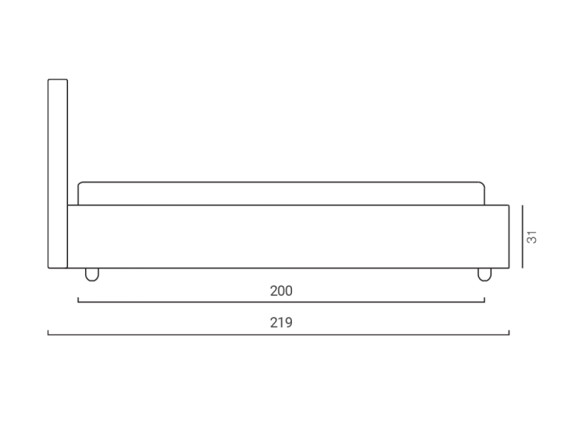 Тапицирано легло Pisa - Тапицирани спални и легла