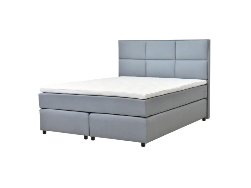 Боксспринг легло Sandra 2 с матрак с покет пружини - Тапицирани спални и легла