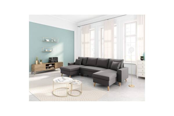 Разтегателен ъглов П-образен диван Голф П - Деко