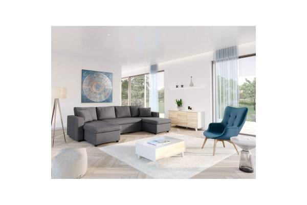 Разтегателен ъглов П-образен диван Голф П