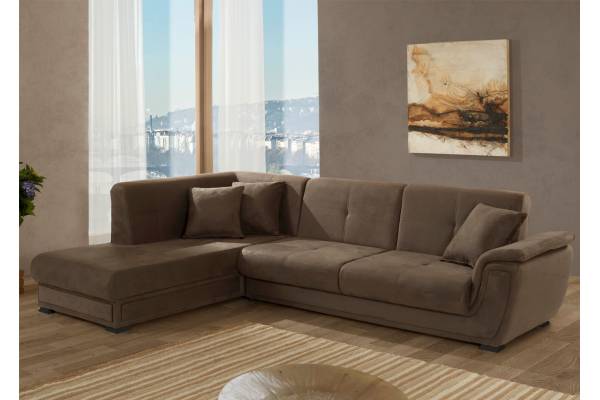 Разтегателен ъглов диван Калифорния с покет пружини