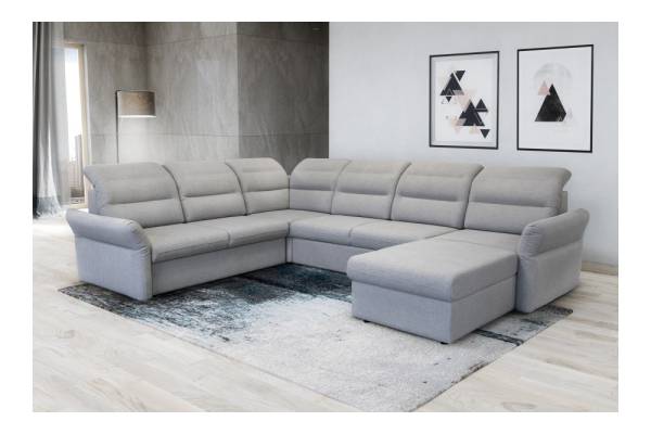 Ъглов П-образен диван от модулна система Анкона