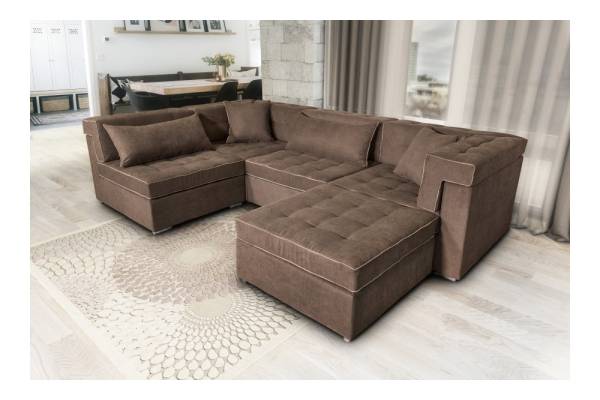 Ъглов П-образен диван Зум - модулна система