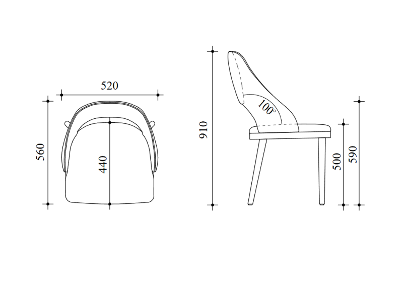 Трапезен стол Lucia - Трапезни столове
