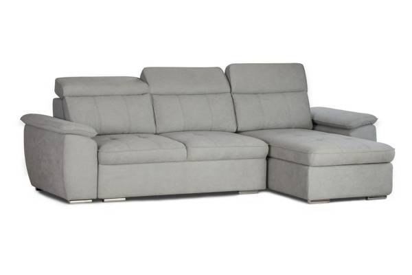 Ъглов диван Имола с функция сън, регулируем гръб и ракла
