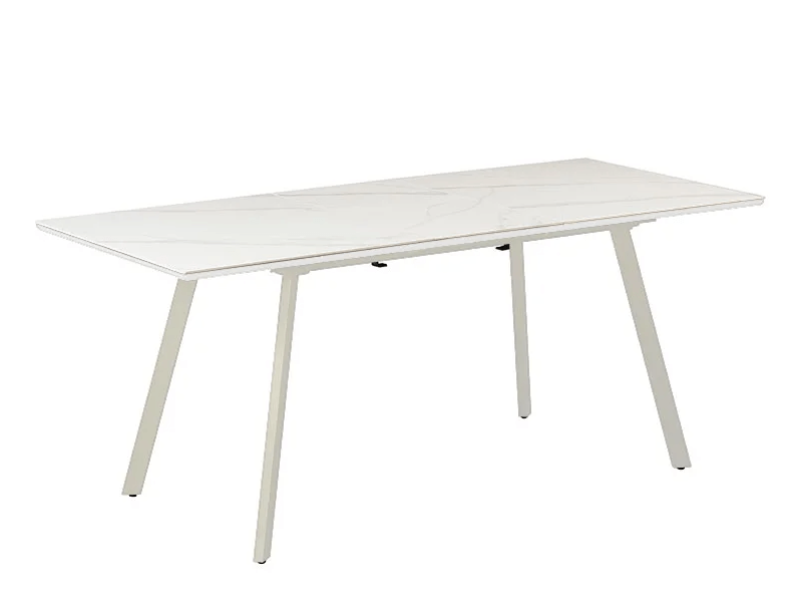 Разтегателна трапезна маса Nancy керамика с бежова основа - Трапезни маси