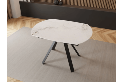 Разтегателна трапезна маса Penelope - Мрамор/Антрацит