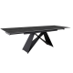 Разтегателна трапезна маса Verona - Сив гранит/Черно - Трапезни маси