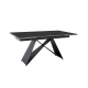 Разтегателна трапезна маса Verona - Сив гранит/Черно - Трапезни маси