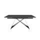 Разтегателна трапезна маса Verona - Сив гранит/Черно - Трапезни маси