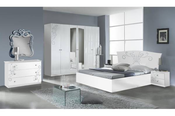 Спален комплект Butterfly със 6-крилен гардероб