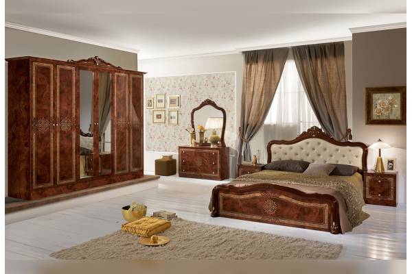 Спален комплект Luisa в кафяво