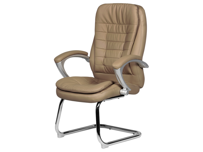 Посетителски стол Carmen 6054 - бежов -