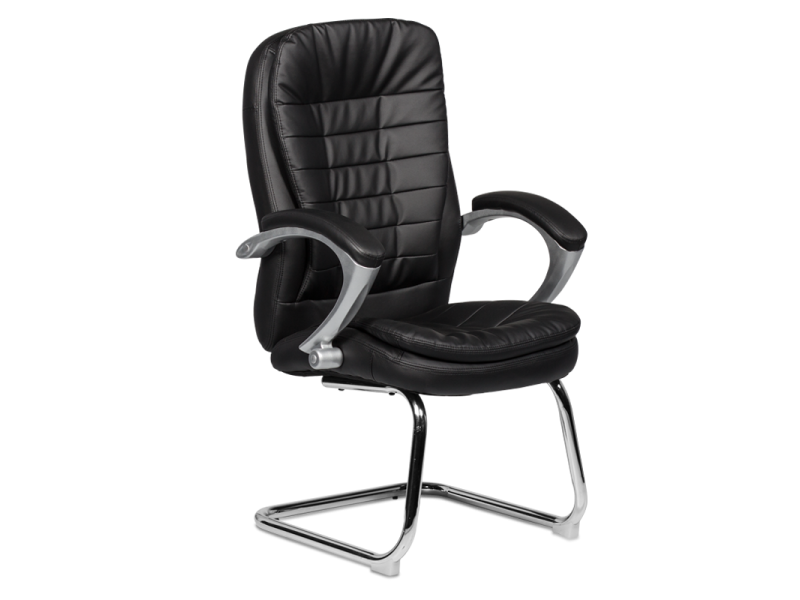 Посетителски стол Carmen 6054 - черен -