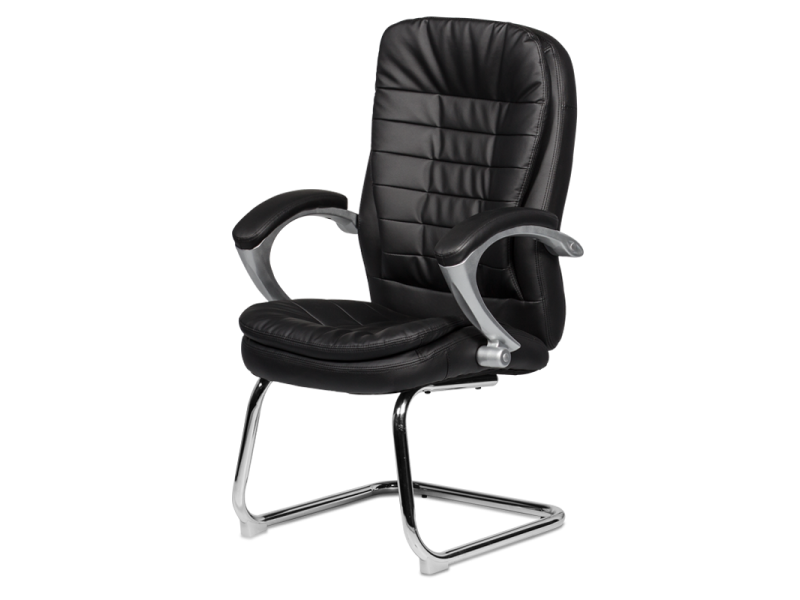 Посетителски стол Carmen 6054 - черен -