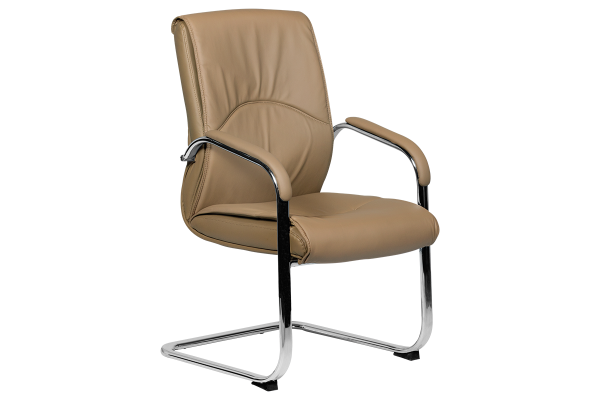 Посетителски стол Carmen 6040 - бежов