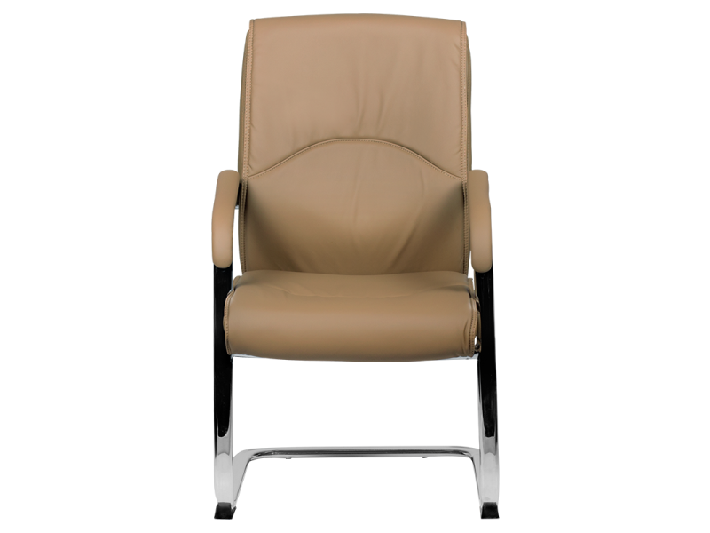 Посетителски стол Carmen 6040 - бежов -