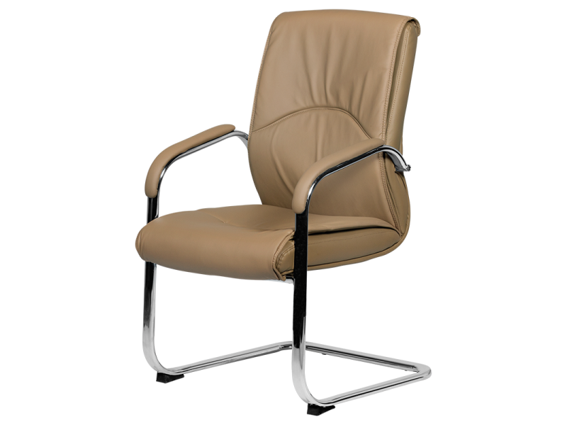 Посетителски стол Carmen 6040 - бежов -