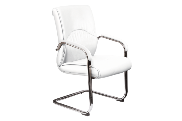 Посетителски стол Carmen 6040 - бял