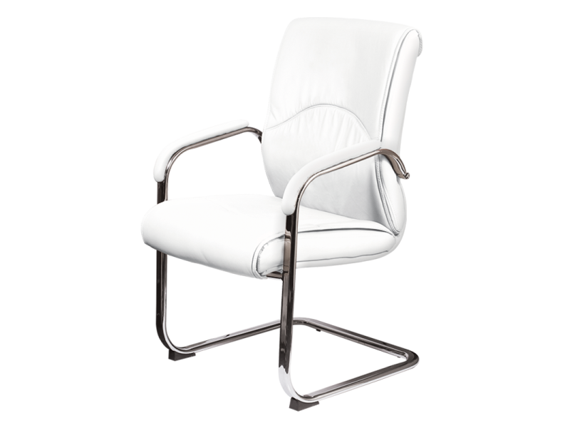 Посетителски стол Carmen 6040 - бял -