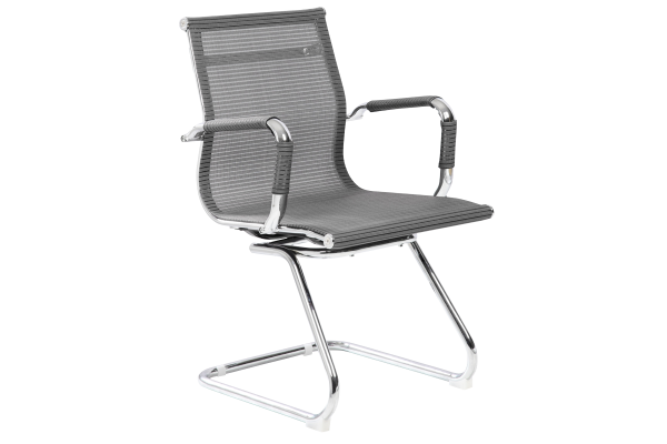 Посетителски стол Carmen 8802 - сив