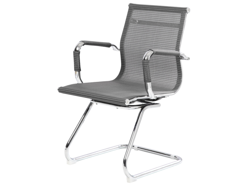 Посетителски стол Carmen 8802 - сив -