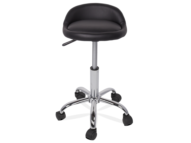 Табуретка с колелца Carmen 3067 - черен -