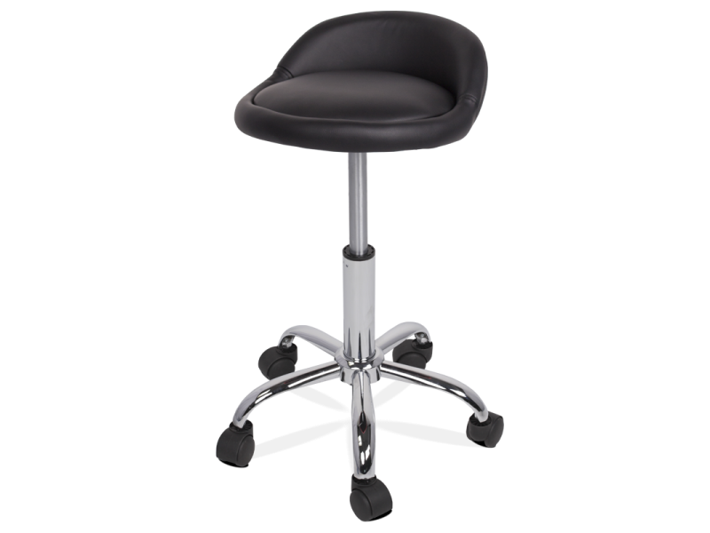 Табуретка с колелца Carmen 3067 - черен -