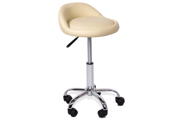 Табуретка с колелца Carmen 3067 - крем