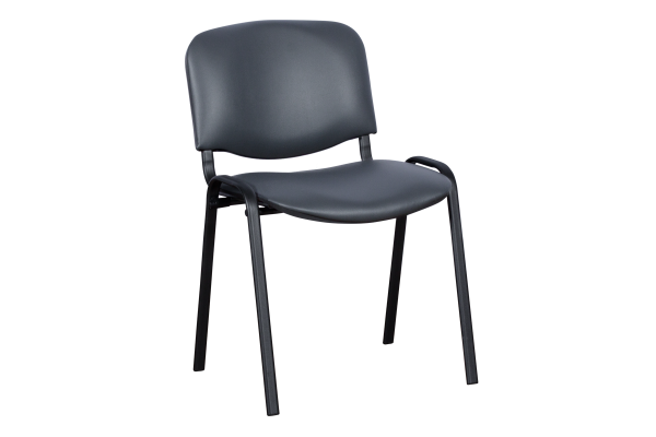 Посетителски стол Carmen 1131 LUX - тъмно сив