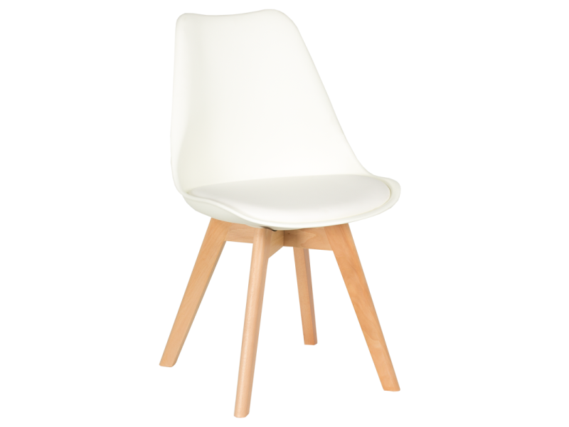 Трапезен стол Carmen 9958 - бял - Трапезни столове