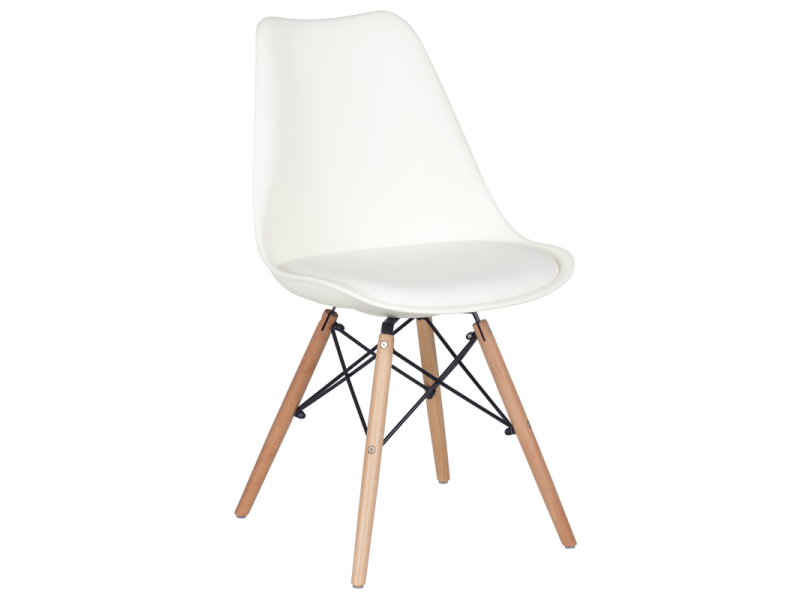 Трапезен стол Carmen 9960 - бял -