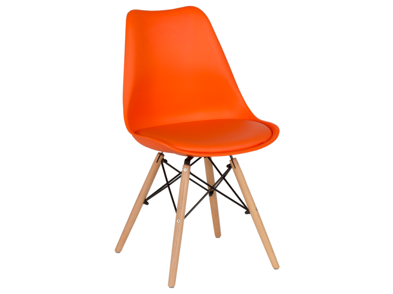 Трапезен стол Carmen 9960 - оранжев - Трапезни столове