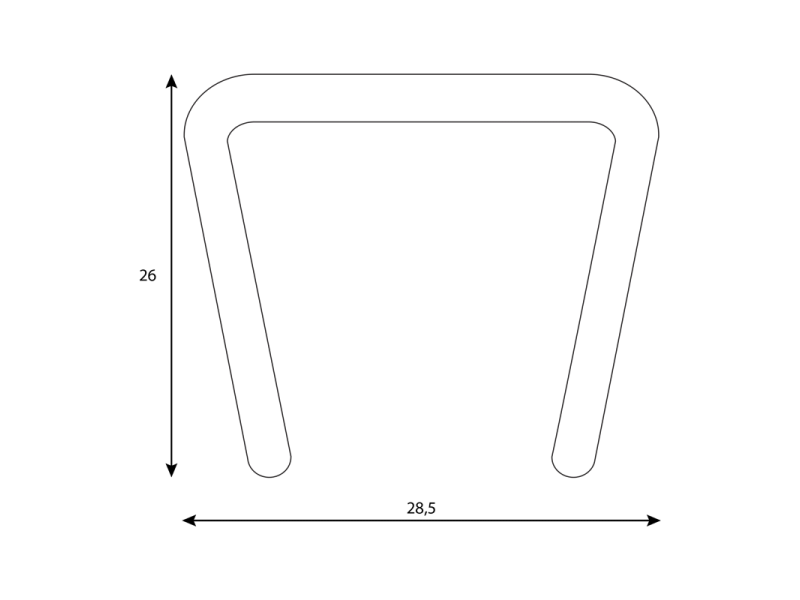 Подлакътник за посетителски столове -