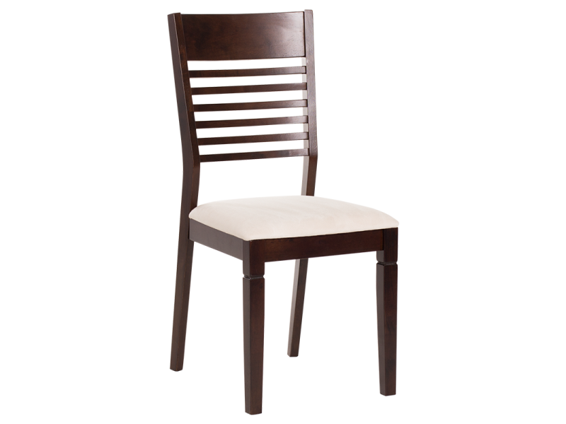 Трапезен стол PAOLA - какао / слонова кост -