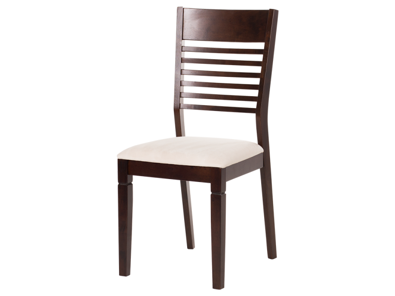 Трапезен стол PAOLA - какао / слонова кост -