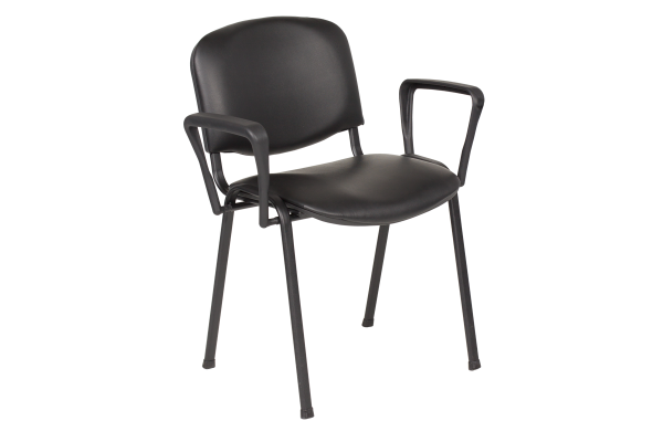 Посетителски стол Carmen 1131 LUX PU + подлакътници