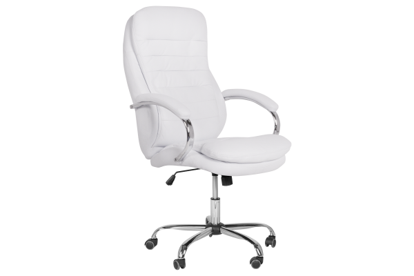 Президентски офис стол Carmen 6113 - бял