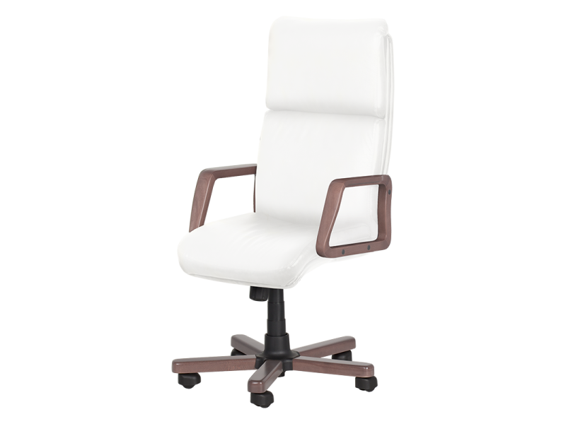 Президентски офис стол Texas - бял LUX -