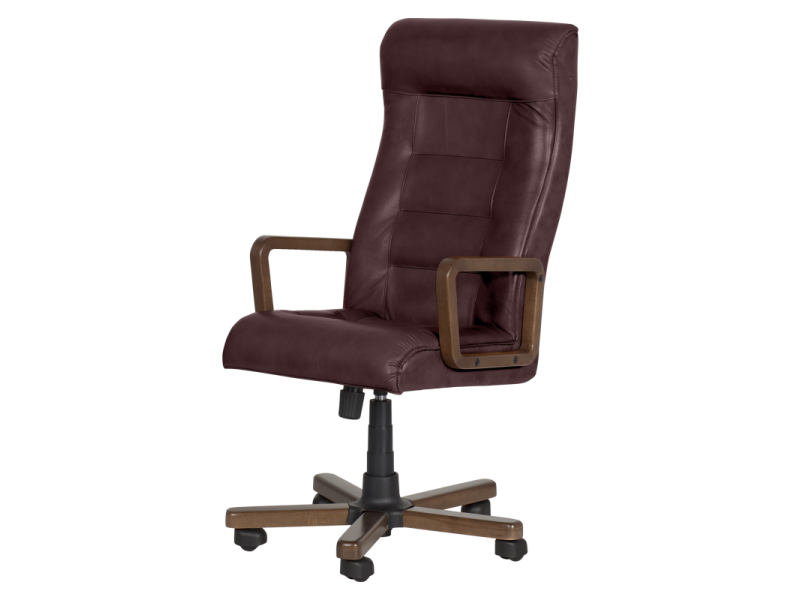 Президентски офис стол Royal wood - бордо LUX -