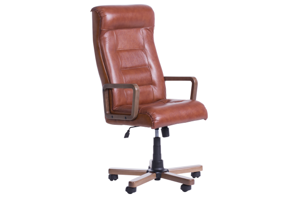 Президентски офис стол Royal wood - меден LUX