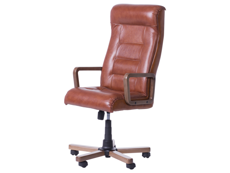 Президентски офис стол Royal wood - меден LUX -