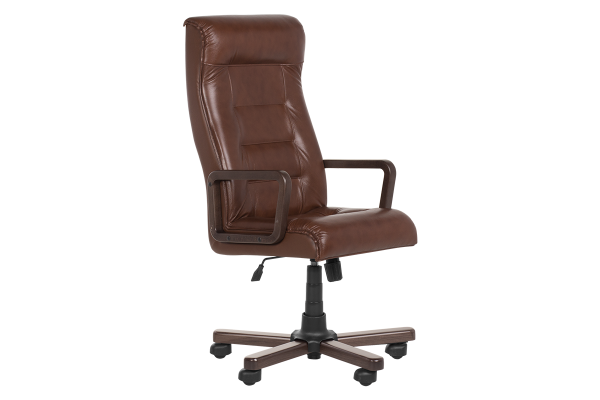 Президентски офис стол Royal wood - кафяв LUX