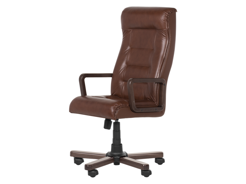 Президентски офис стол Royal wood - кафяв LUX -