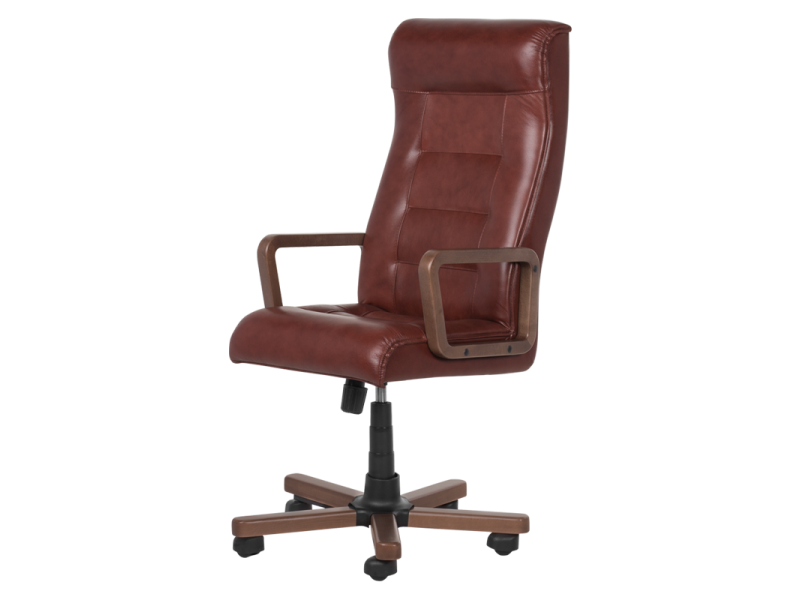 Президентски офис стол Royal wood - табак LUX -