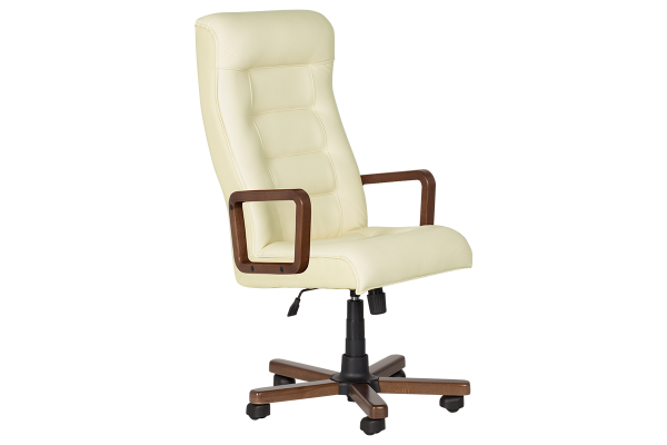 Президентски офис стол Royal wood - ванилия LUX