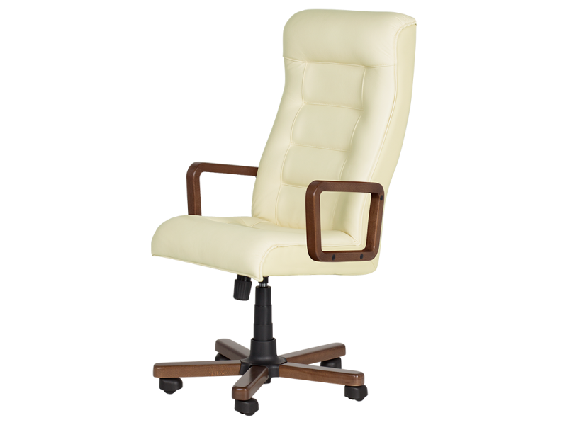 Президентски офис стол Royal wood - ванилия LUX -