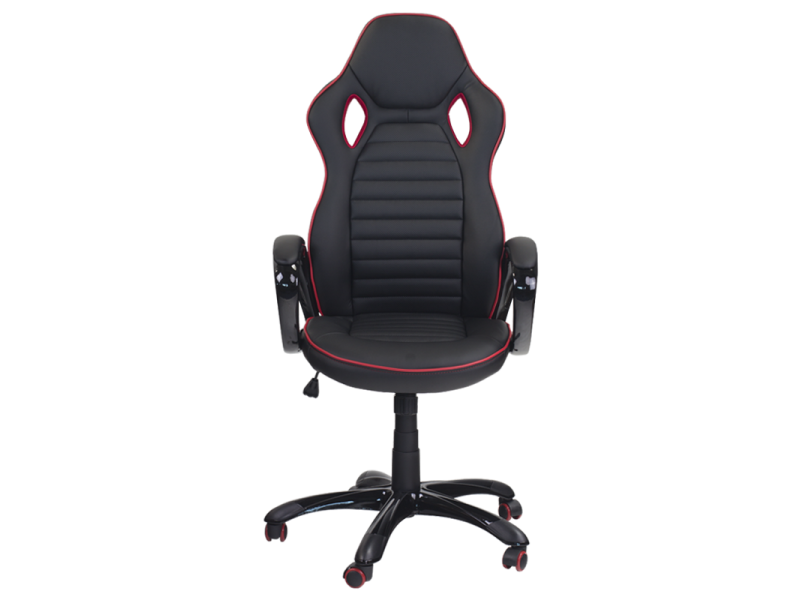 Президентски офис стол Carmen 7502 - черно-червен -